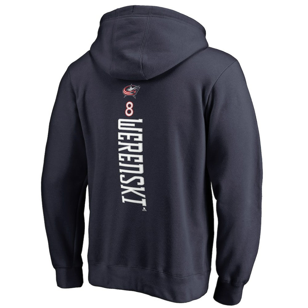 Zach Werenski Columbus Blue Jackets - Backer Pullover Hoodie Navy