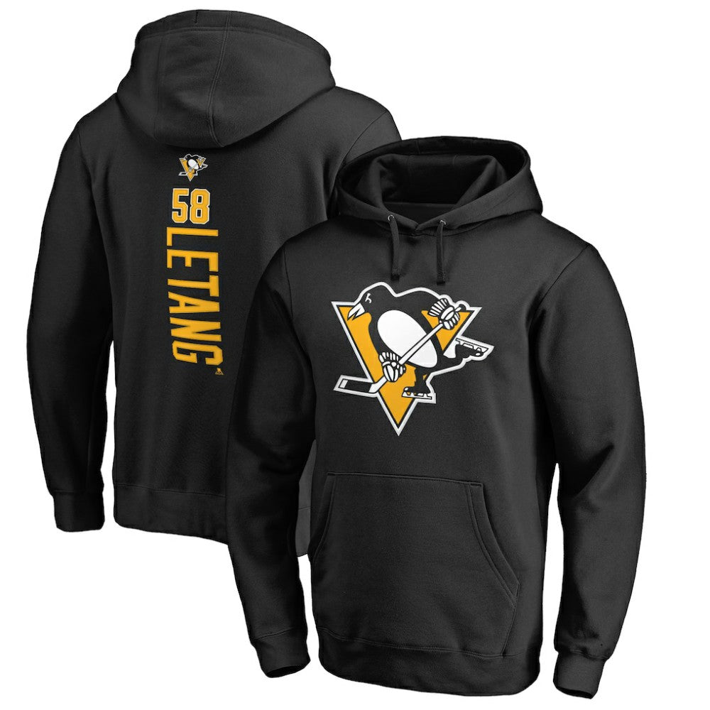 Kris Letang Pittsburgh Penguins Backer Pullover Hoodie Black