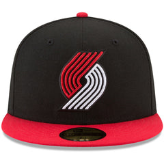New Era - Portland Trail Blazers Team Color 2-Tone 59FIFTY Fitted Hat - Black/Red