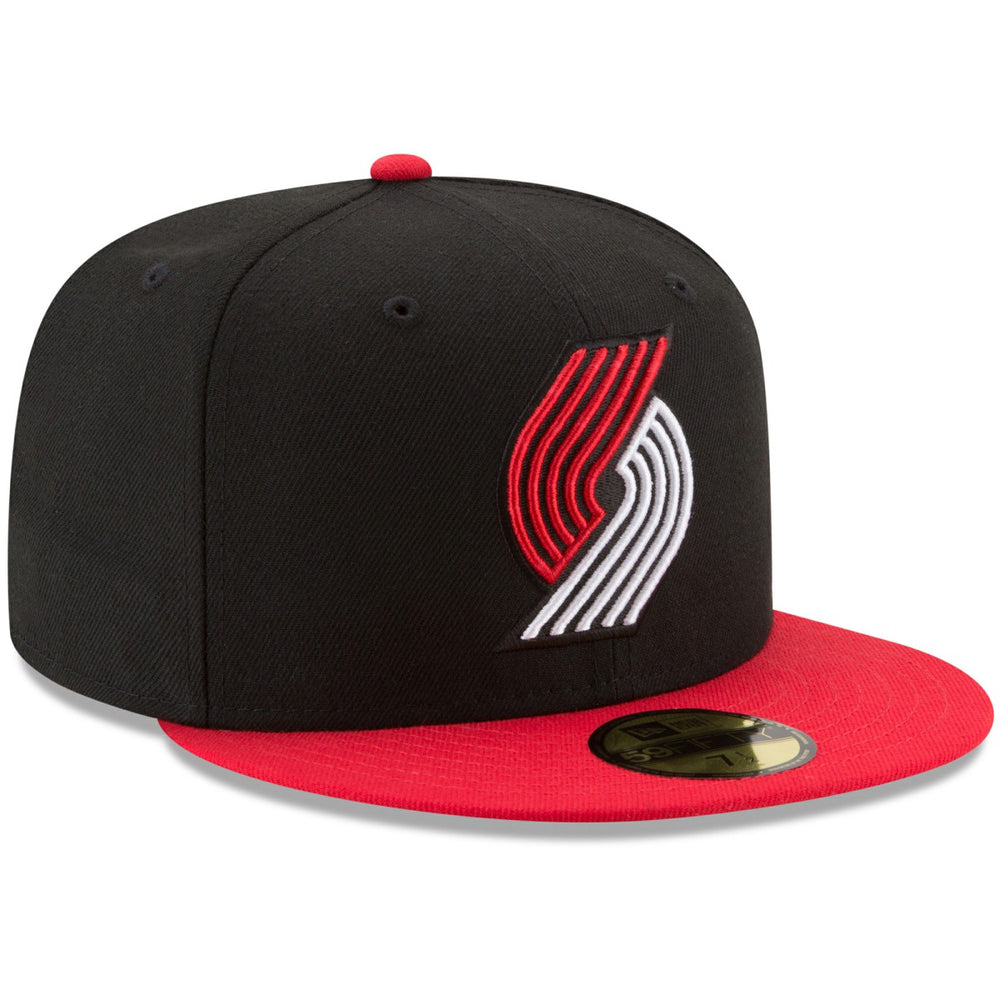 New Era - Portland Trail Blazers Team Color 2-Tone 59FIFTY Fitted Hat - Black/Red