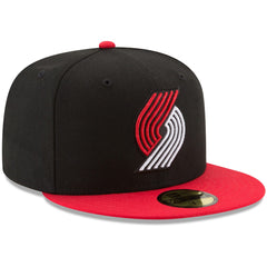 New Era - Portland Trail Blazers Team Color 2-Tone 59FIFTY Fitted Hat - Black/Red
