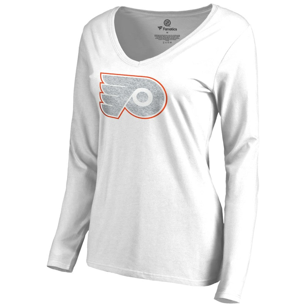 Philadelphia Flyers - Women's White Out Long Sleeve T-Shirt White