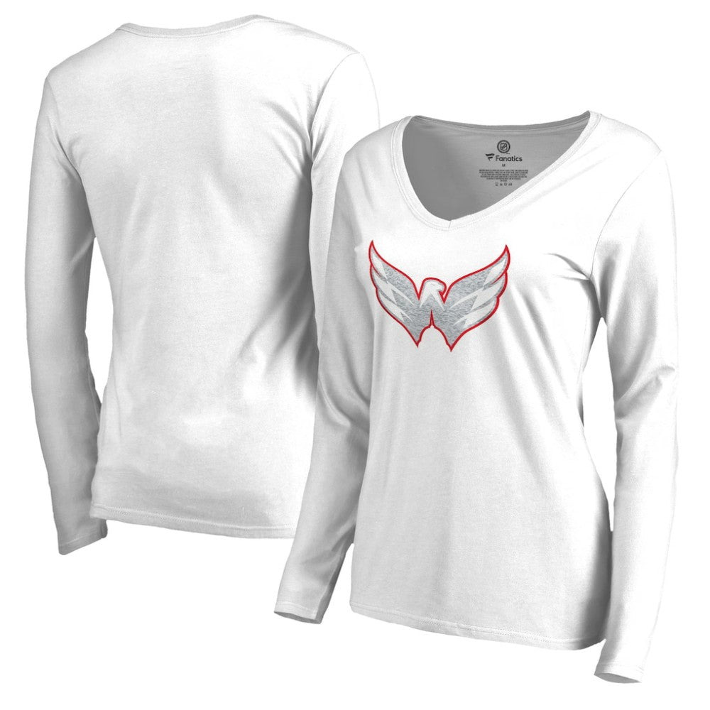 Washington Capitals Women's White Out Long Sleeve T-Shirt White