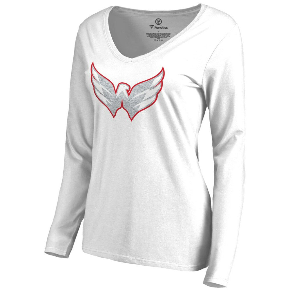 Washington Capitals Women's White Out Long Sleeve T-Shirt White