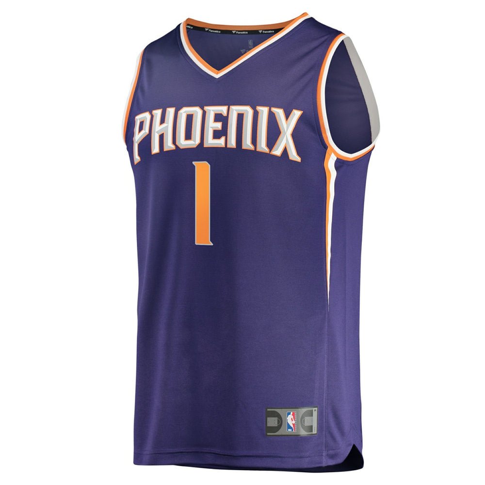 Fanatics - Devin Booker Phoenix Suns Fast Break Replica Jersey Purple - Icon Edition