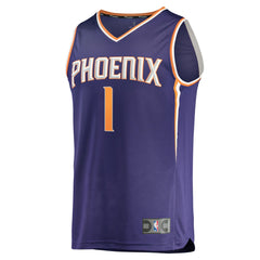 Fanatics - Devin Booker Phoenix Suns Fast Break Replica Jersey Purple - Icon Edition