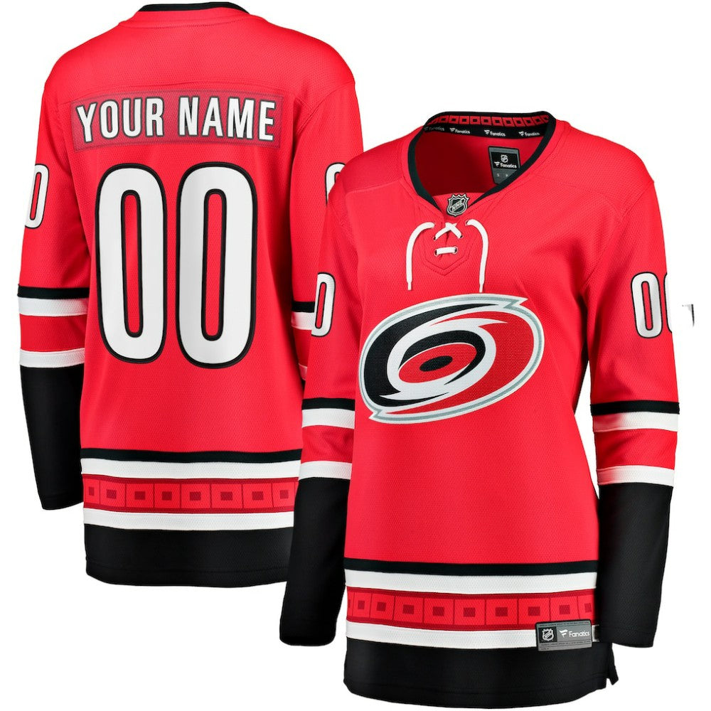 Carolina Hurricanes - Fanatics Women's Alternate Breakaway Custom Jersey Red