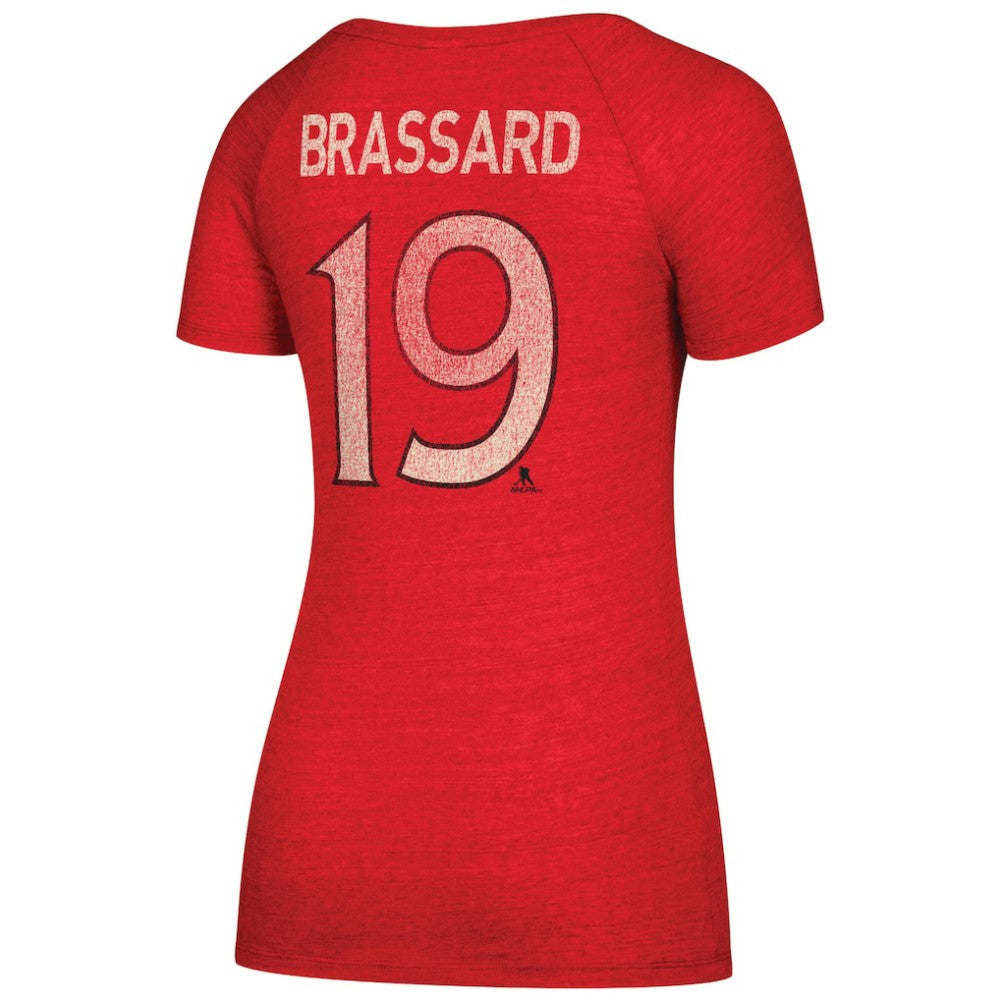 Derick Brassard Ottawa Senators - CCM Women's Name & Number V-Neck T-Shirt Red