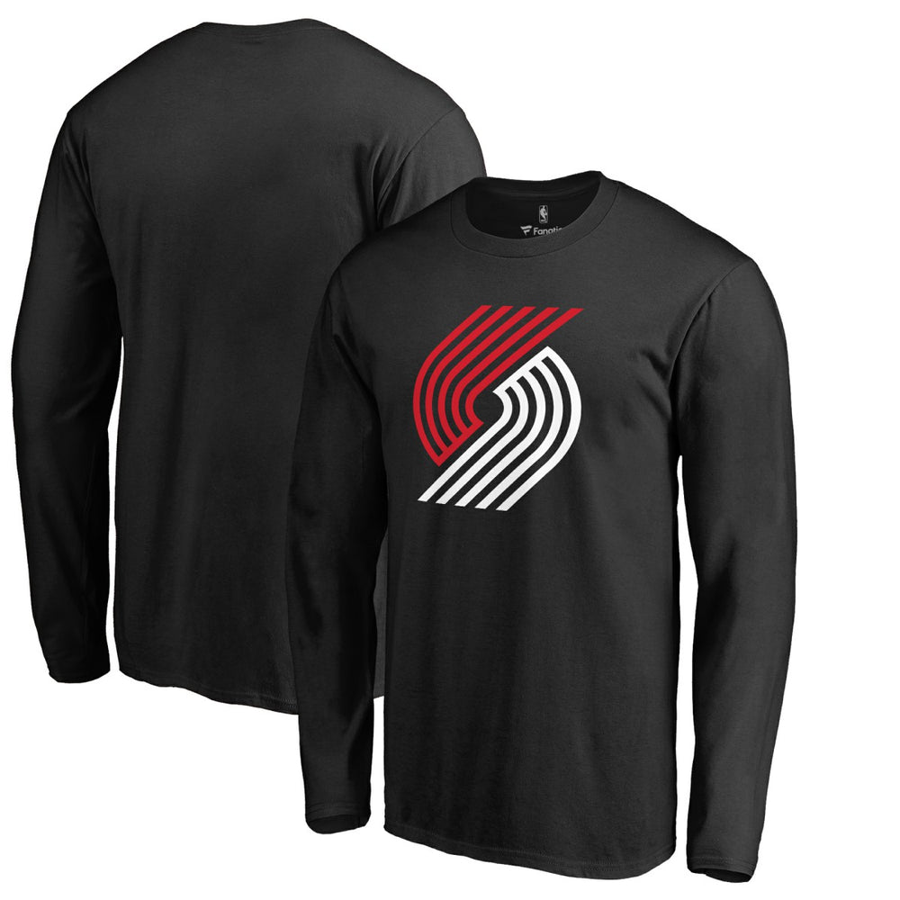 NBA - Portland Trail Blazers Fresh Primary Logo Long Sleeve T-Shirt - Black