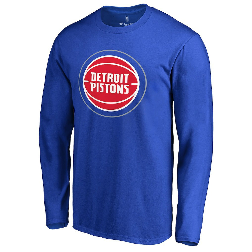 NBA - Detroit Pistons Primary Logo 2 Long Sleeve T-Shirt - Royal