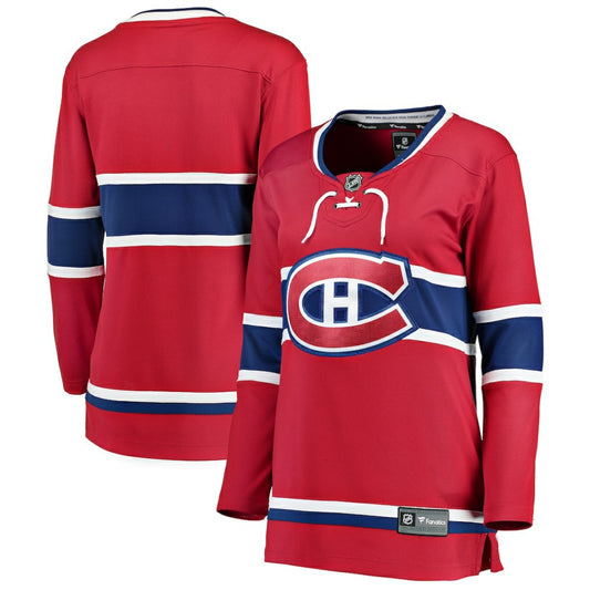 Montreal Canadiens Fanatics Women's Home Breakaway Jersey - Red | NHL Jerseys