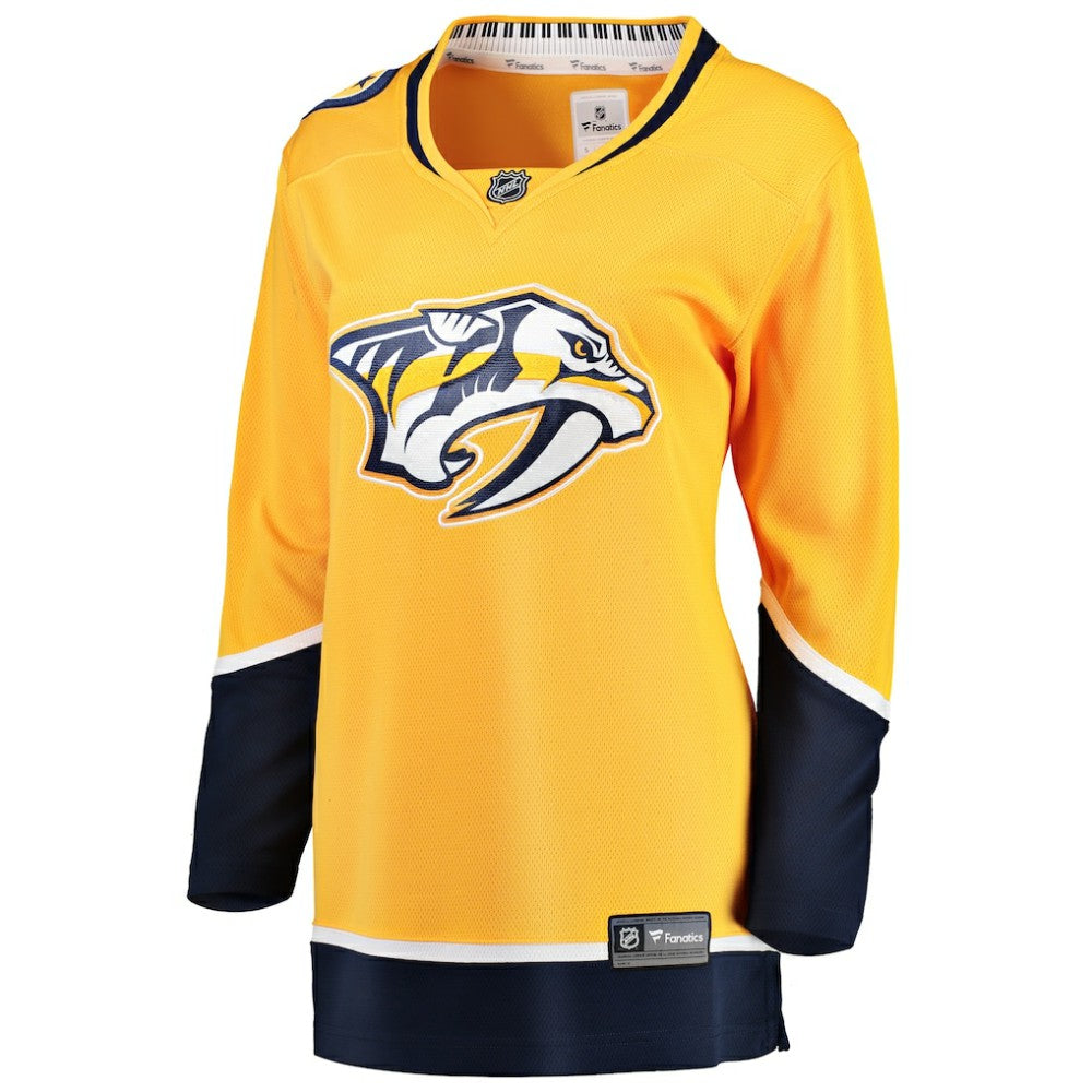 Nashville Predators Fanatics Women's Home Breakaway Jersey - Yellow | NHL Jerseys