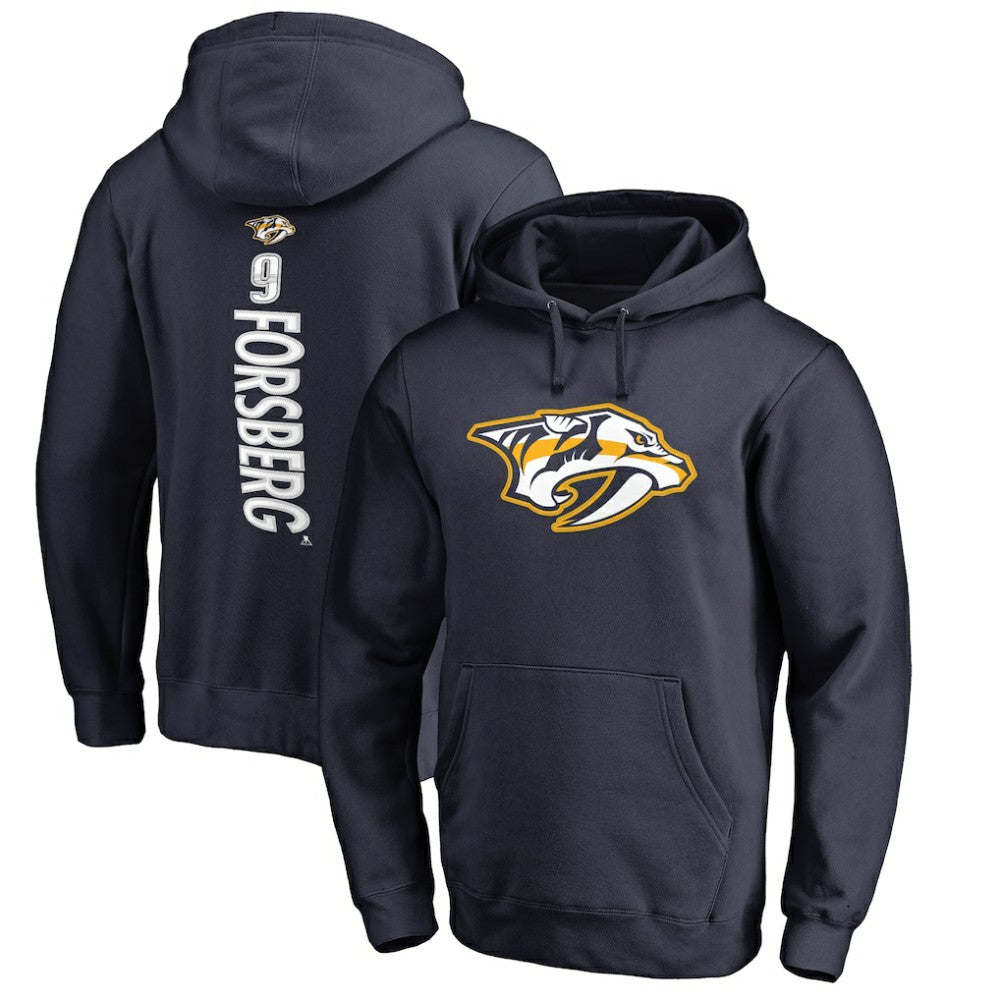 Filip Forsberg Nashville Predators - Backer Pullover Hoodie Navy