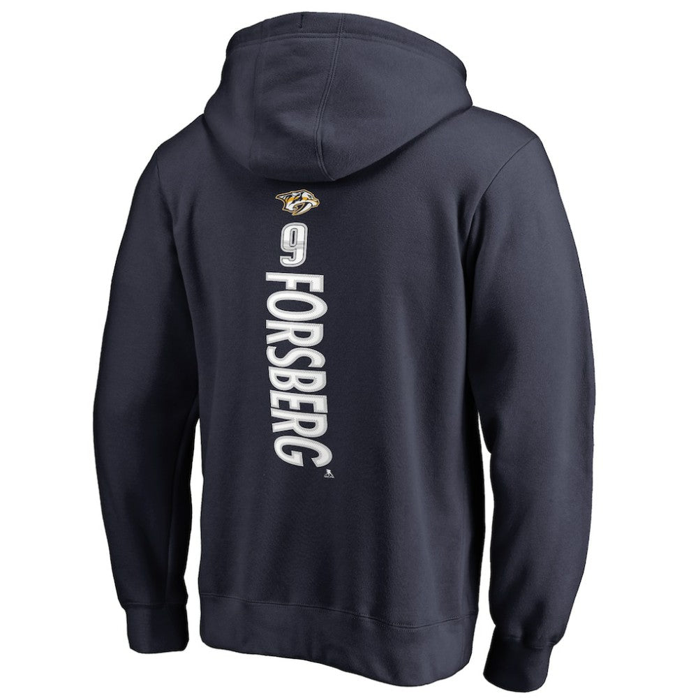 Filip Forsberg Nashville Predators - Backer Pullover Hoodie Navy