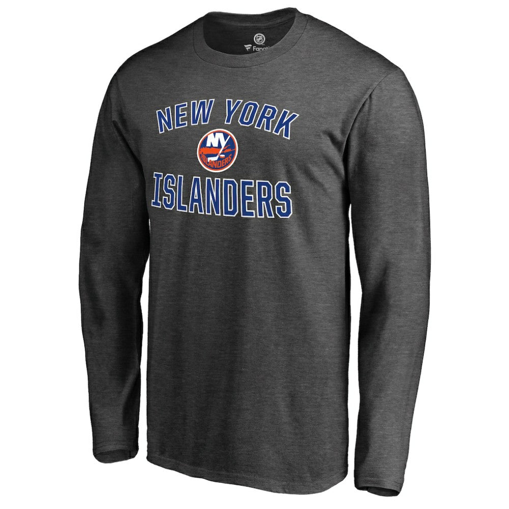New York Islanders - Victory Arch Long Sleeve T-Shirt Heathered Gray