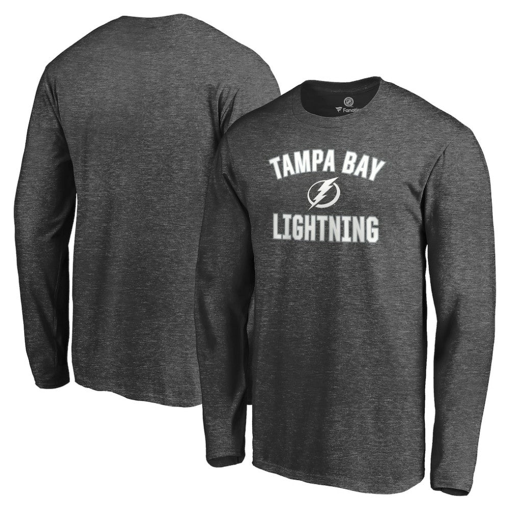 Tampa Bay Lightning - Victory Arch Long Sleeve T-Shirt Heathered Gray