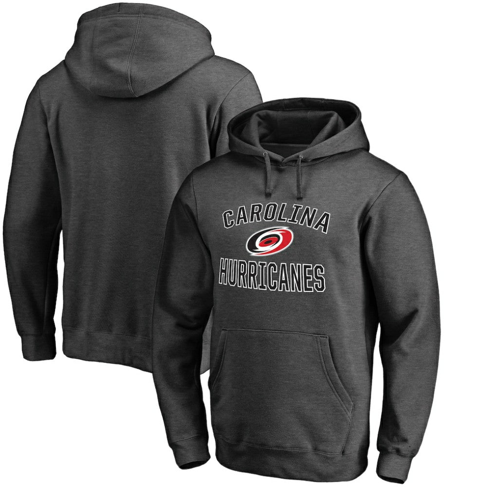 Carolina Hurricanes - Victory Arch Team Fitted Pullover Hoodie Heather Charcoal