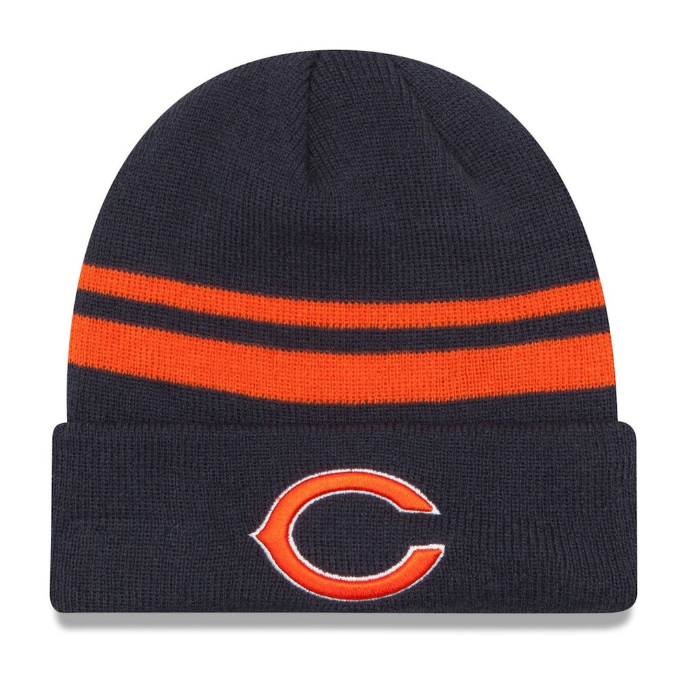 Chicago Bears New Era Team Logo Cuffed Knit Hat Navy - NFL