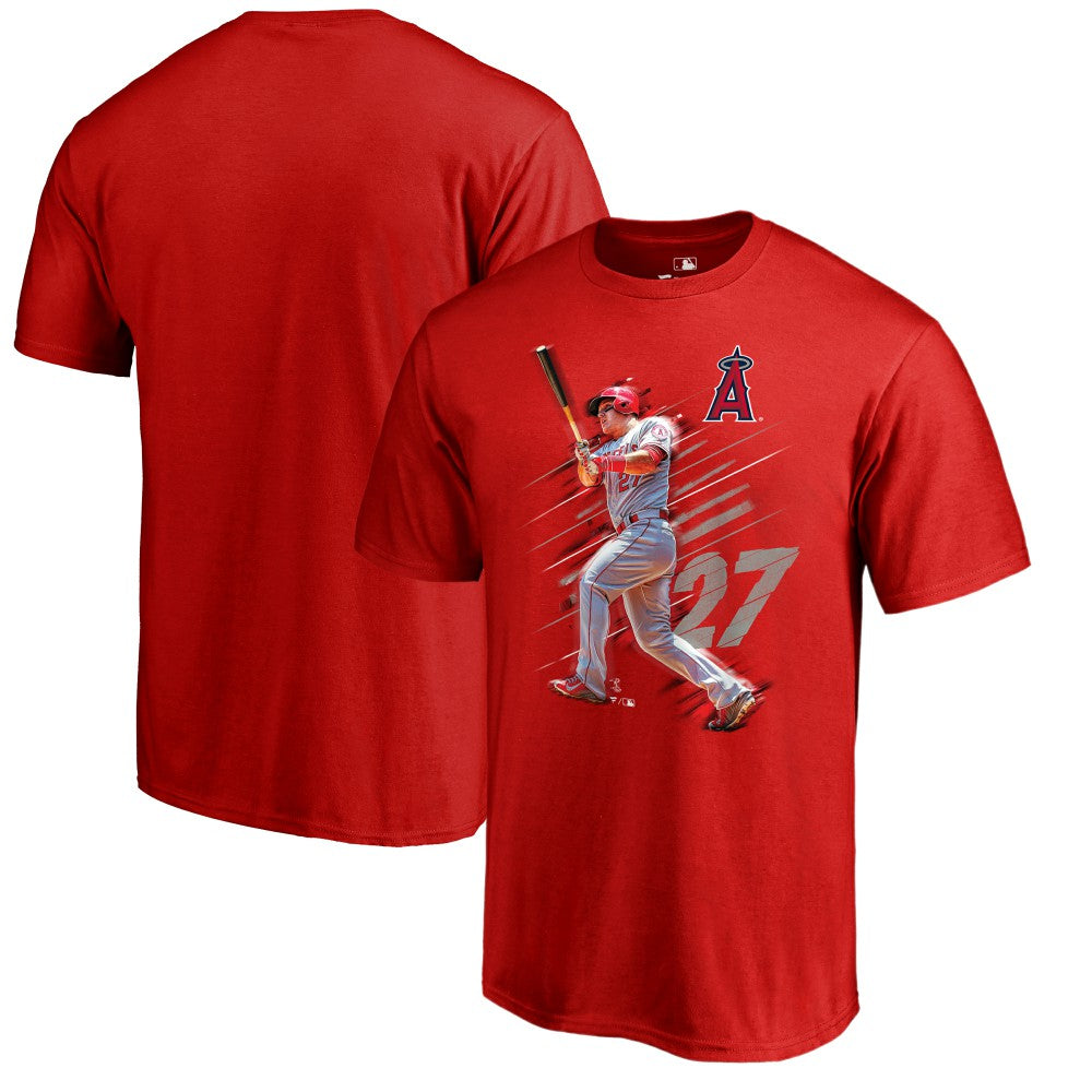 Mike Trout Los Angeles Angels Fade Away T-Shirt Lifestyle