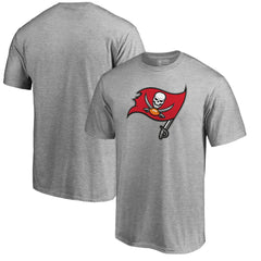 Tampa Bay Buccaneers Primary Logo T-Shirt Heathered Gray - NFL