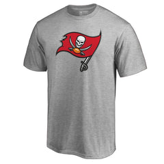 Tampa Bay Buccaneers Primary Logo T-Shirt Heathered Gray - NFL