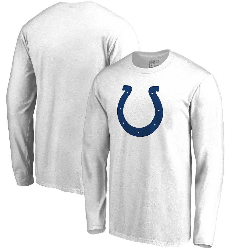 Indianapolis Colts Primary Logo Long-Sleeve T-Shirt White - NFL