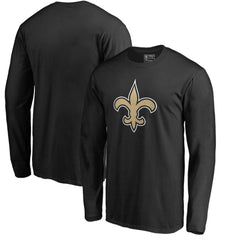 New Orleans Saints Primary Logo Long-Sleeve T-Shirt Black - NFL