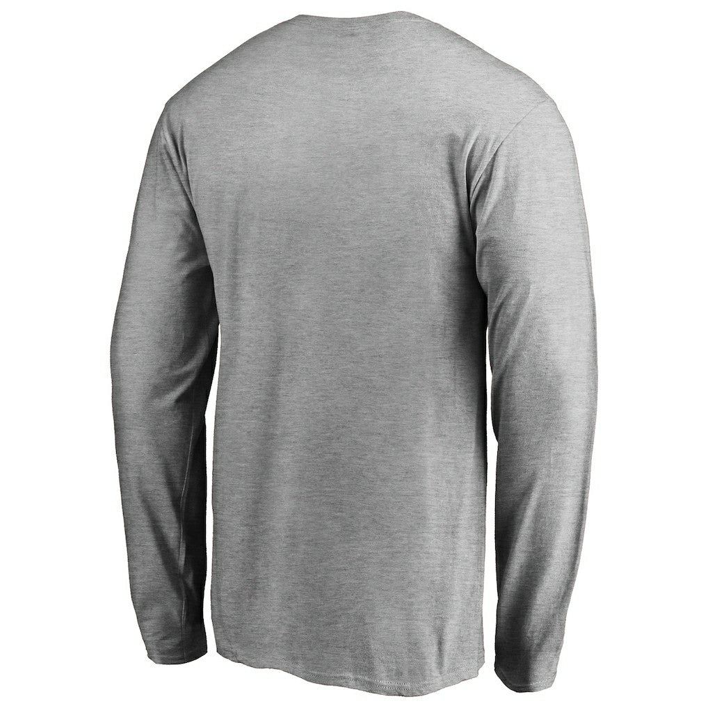 Las Vegas Raiders Primary Logo Long-Sleeve T-Shirt Heathered Gray - NFL
