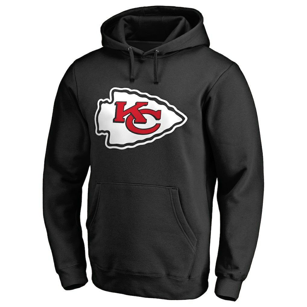 Kansas City Chiefs Primary Logo II Pullover Hoodie Black - NFL