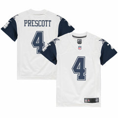 Dak Prescott Dallas Cowboys Youth Color Rush Game Jersey White - Nike