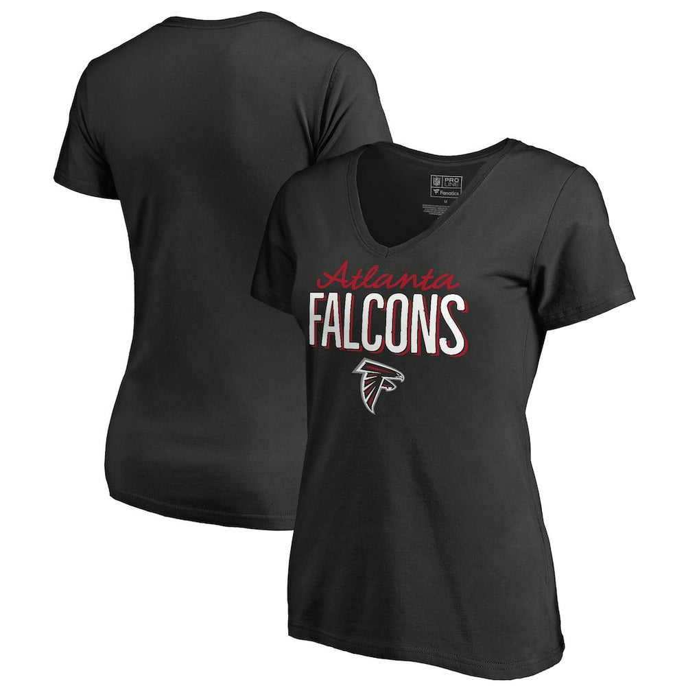 Atlanta Falcons Women's Nostalgia T-Shirt Black - NFL
