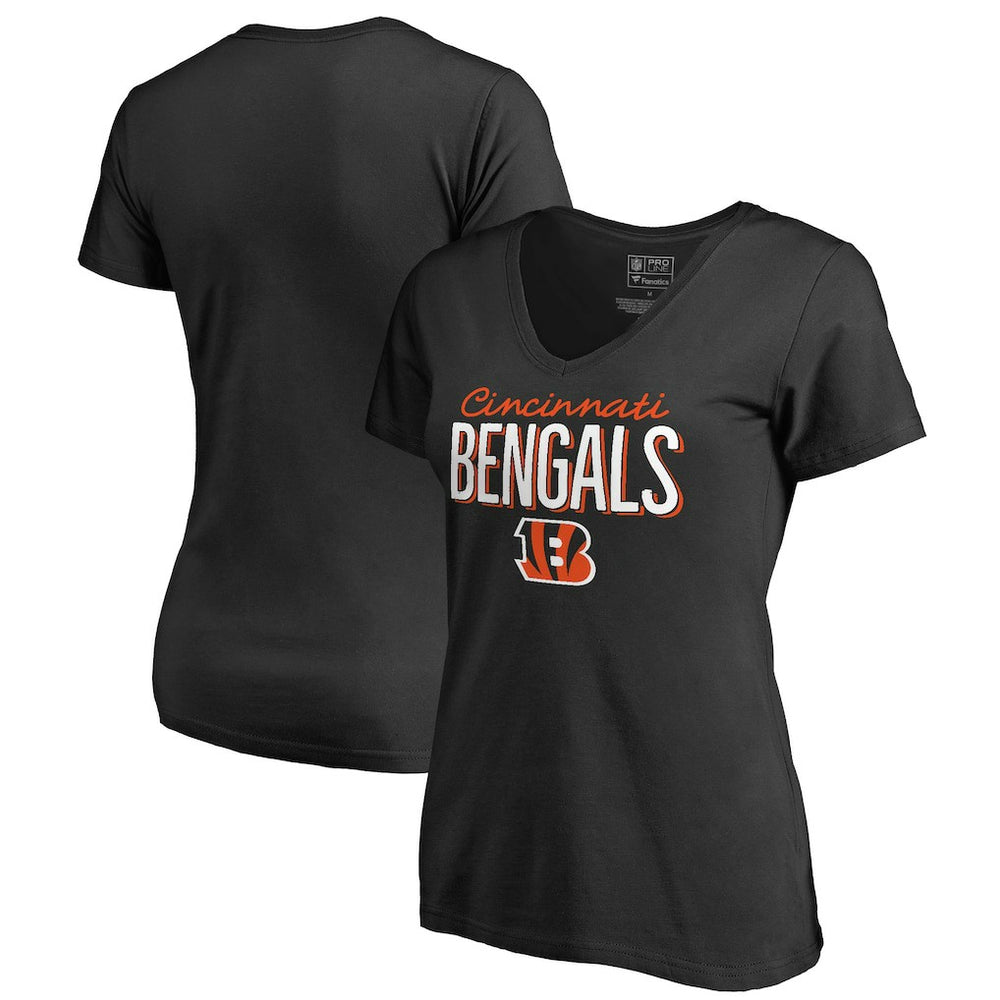 Cincinnati Bengals Women's Nostalgia T-Shirt Black - NFL