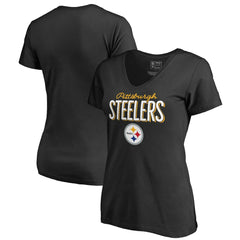 Pittsburgh Steelers Women's Nostalgia T-Shirt Black - NFL