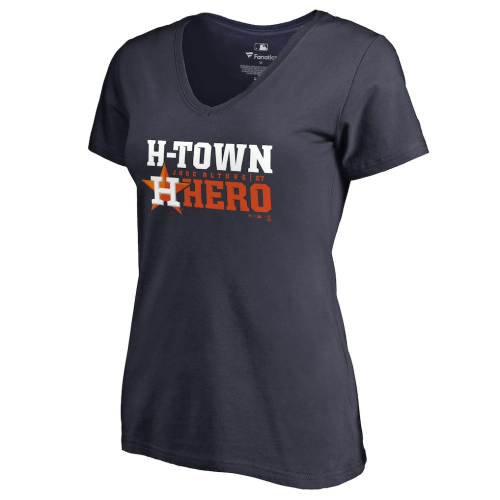 Jose Altuve Houston Astros Women's Player Hometown Collection V-Neck T-Shirt On Sale