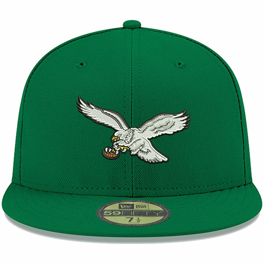 Philadelphia Eagles New Era Omaha Throwback 59FIFTY Fitted Hat Kelly Green - NFL