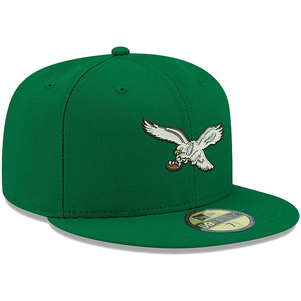 Philadelphia Eagles New Era Omaha Throwback 59FIFTY Fitted Hat Kelly Green - NFL