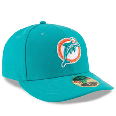 Miami Dolphins New Era Omaha Throwback Low Profile 59FIFTY Fitted Hat Aqua - NFL