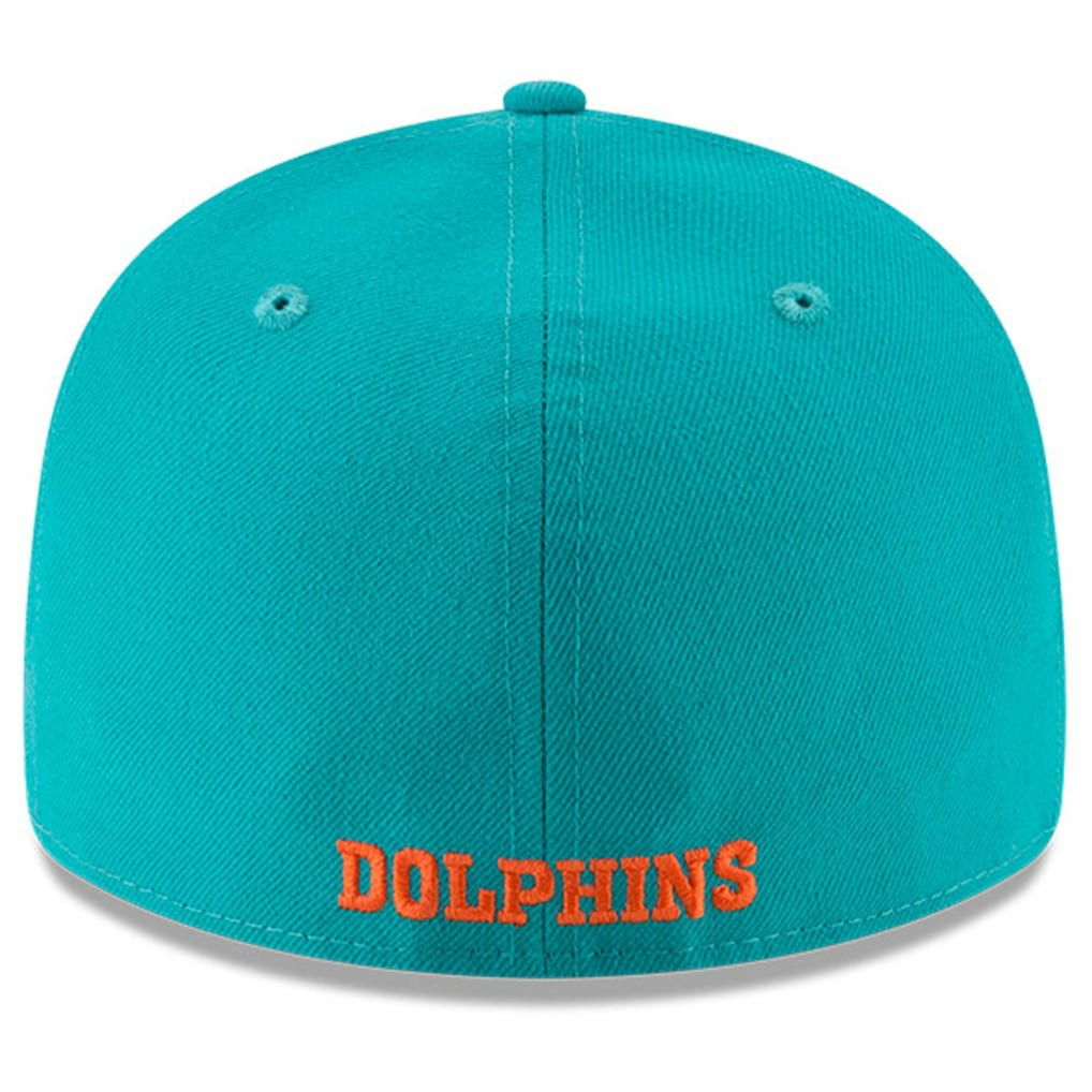 Miami Dolphins New Era Omaha Throwback Low Profile 59FIFTY Fitted Hat Aqua - NFL