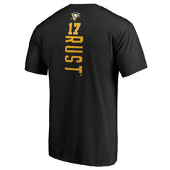 Bryan Rust Pittsburgh Penguins Backer Name & Number T-Shirt Black