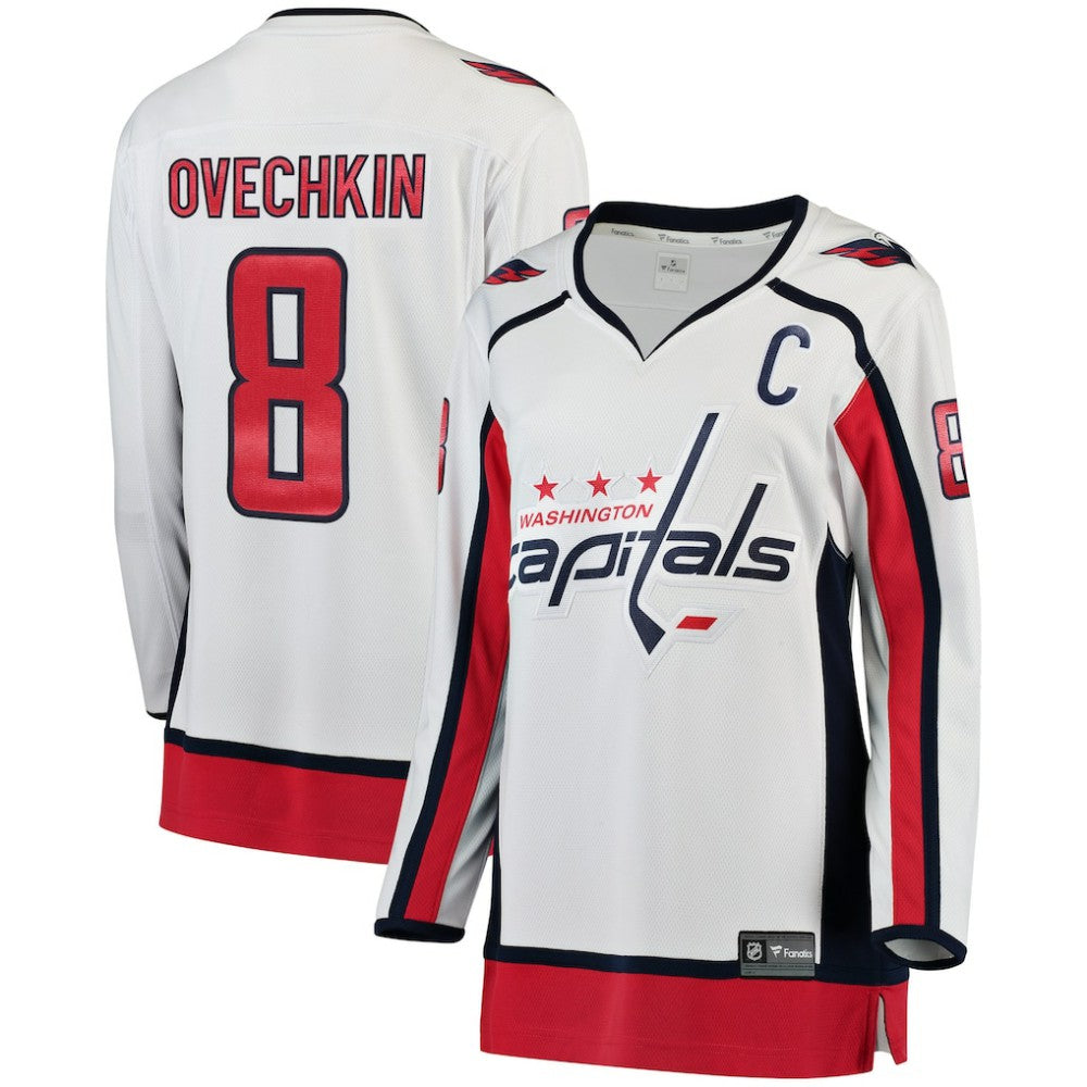 Alexander Ovechkin Washington Capitals Fanatics Women's Away Breakaway Jersey - White | NHL Jerseys