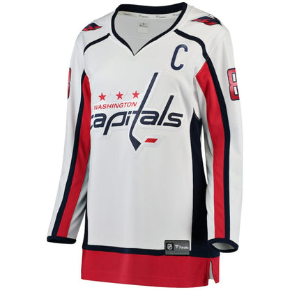 Alexander Ovechkin Washington Capitals Fanatics Women's Away Breakaway Jersey - White | NHL Jerseys
