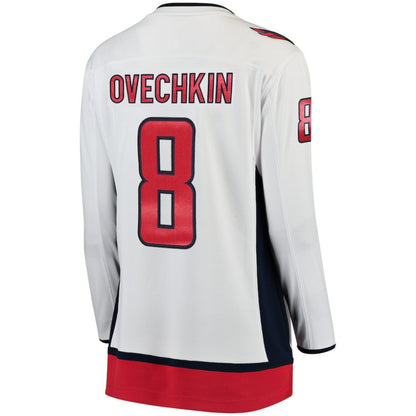 Alexander Ovechkin Washington Capitals Fanatics Women's Away Breakaway Jersey - White | NHL Jerseys