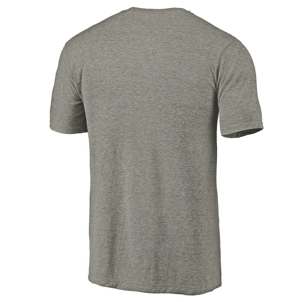 NBA - Chicago Bulls Distressed Team Logo Tri-Blend T-Shirt - Heather Gray