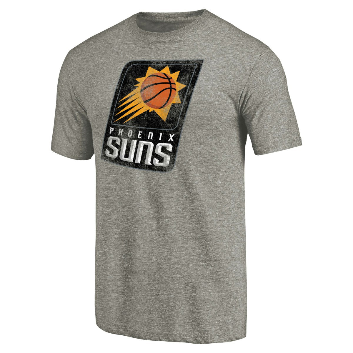 NBA - Phoenix Suns Distressed Team Logo Tri-Blend T-Shirt - Heather Gray