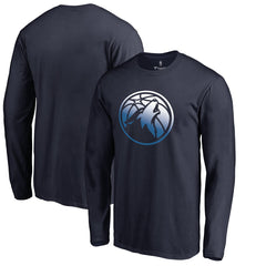 NBA - Minnesota Timberwolves Gradient Logo Long Sleeve T-Shirt - Navy