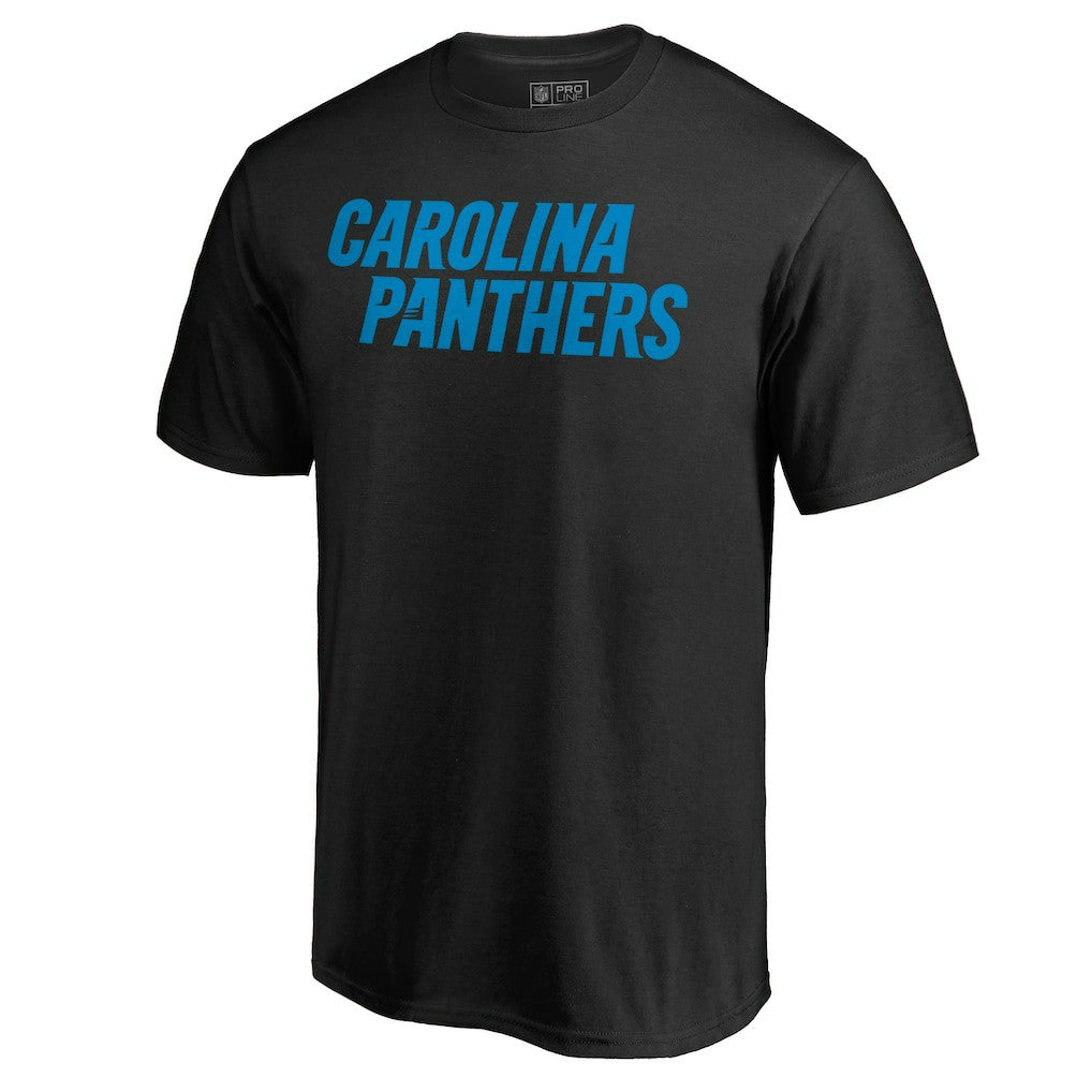Carolina Panthers Wordmark T-Shirt Black - NFL