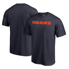 Chicago Bears Wordmark T-Shirt Navy - NFL