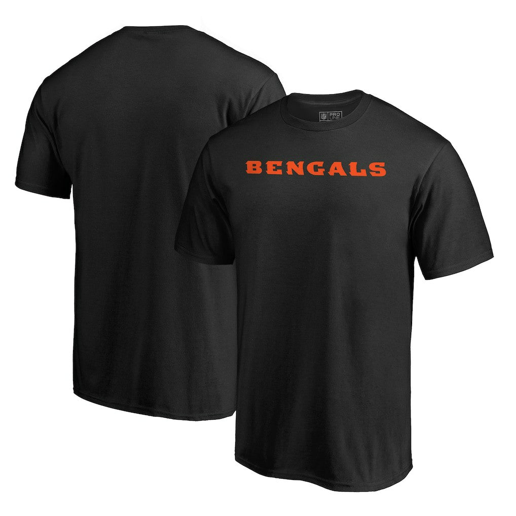 Cincinnati Bengals Wordmark T-Shirt Black - NFL