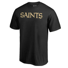 New Orleans Saints Wordmark T-Shirt Black - NFL