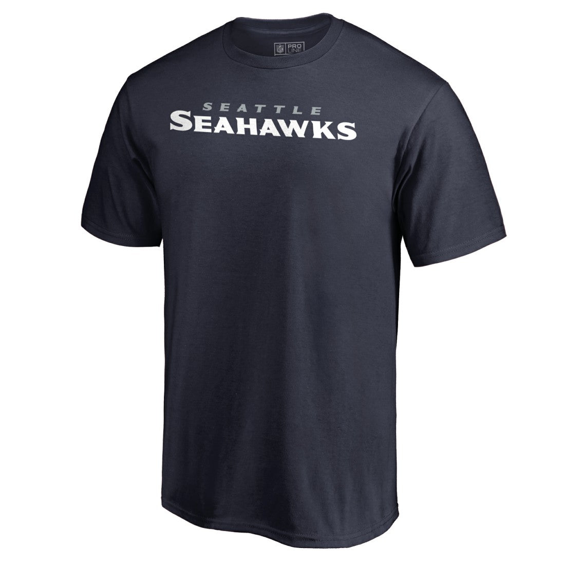 Seattle Seahawks Wordmark T-Shirt College Navy - NFL